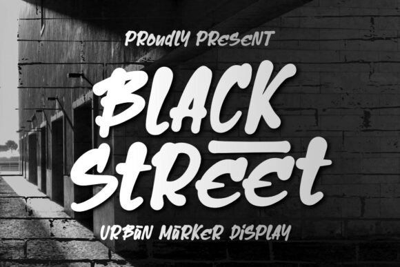 Black Street: The Urban Marker Font with Authentic Grit