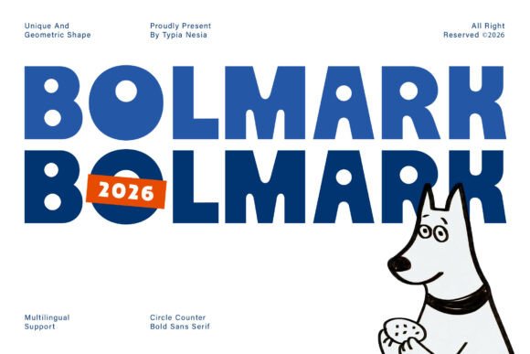 Bolmark: Bold Retro Bauhaus Sans for Modern Design