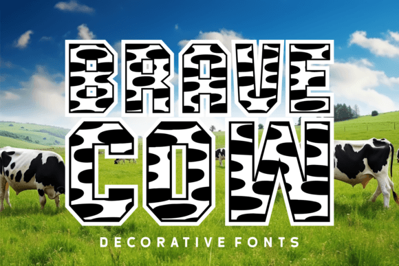 Brave Cow: A Playful Typeface with Surprising Versatility