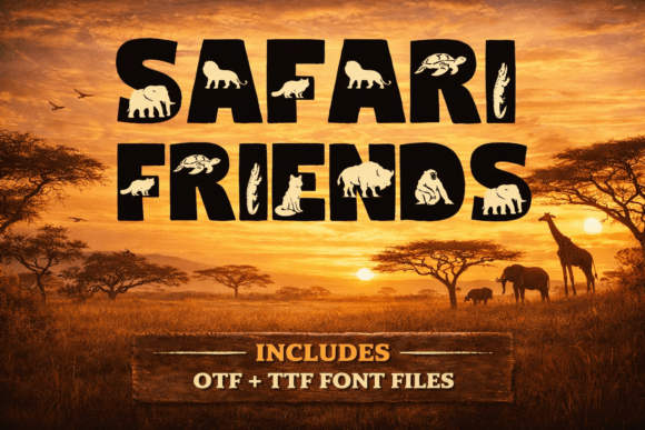 Bring the Wild to Your Work: A Closer Look at Safari Friends Font