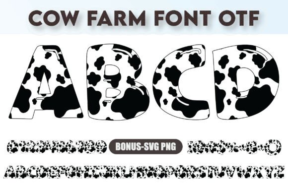 Charming Cow Farm Font for Rustic Design Projects