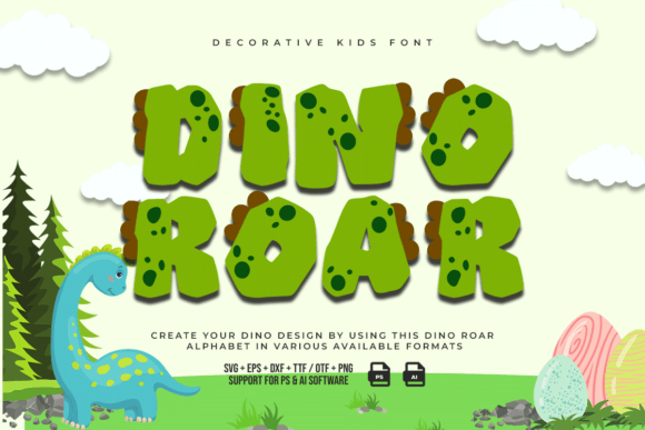Dino Roar: A Playful Font for Creative Projects