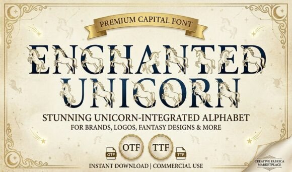 Enchanted Unicorn: A Typeface for Whimsical Design