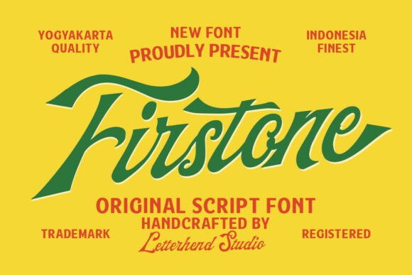 Firstone: A Bold Retro Script with Sports-Heritage Flair