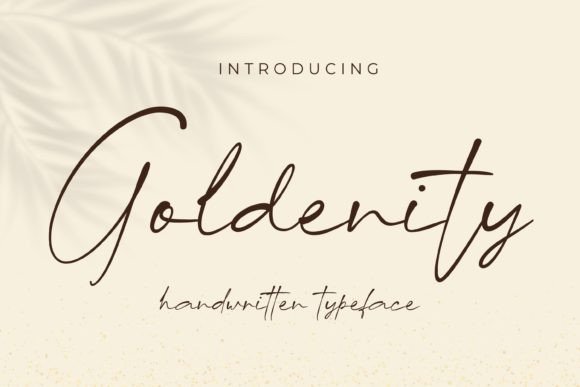Goldenity: The Script Font That Brings Timeless Elegance to Your Designs