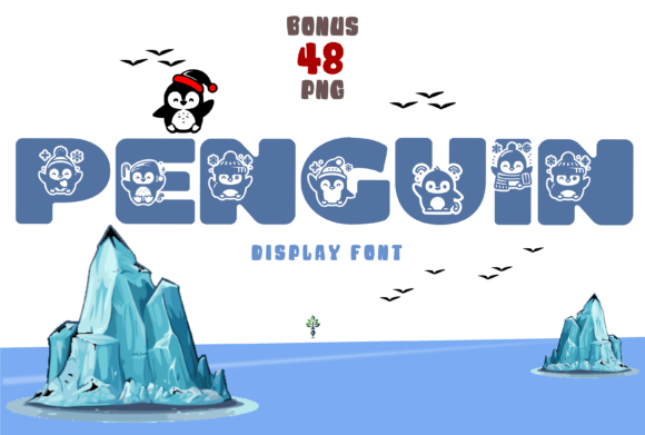 Introducing Penguin: The Whimsical Display Font for Standout Designs