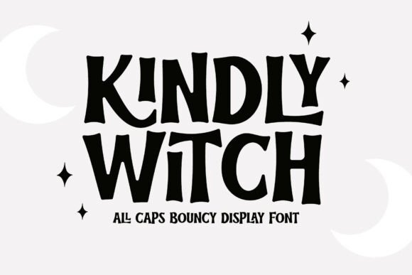 Kindly Witch: A Bouncy Display Font for Festive Spooky Vibes