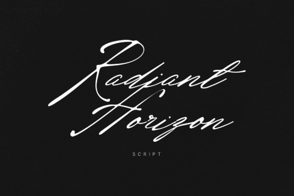 Radiant Horizon: The Kinetic Script for Bold Branding