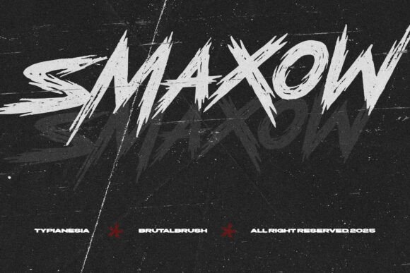 Smaxow: Capturing Urban Energy with a Brutal Brush Typeface