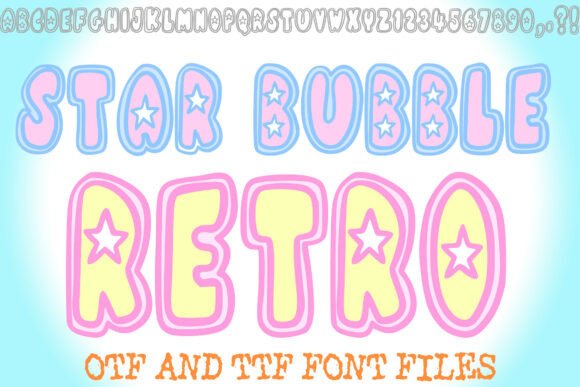 Star Bubble Retro: The Playful Display Font That Brings Whimsy and Polish to Your Designs