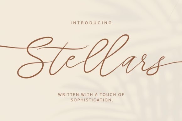 Stellars: Crafting Modern Elegance with a Script Font
