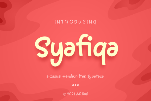 Syafiqa: The Handwritten Font for Chalkboard & Teaching Designs